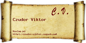 Czudor Viktor névjegykártya